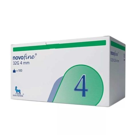 Agulha Novofine 4mm 100 Unidades - Imagem 1
