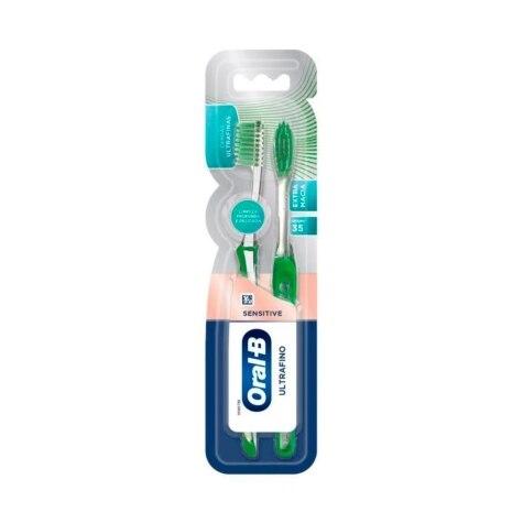 Escova Dental Oral-B Pro-Saúde Ultrafino Sensitve 2 Unidades - Imagem 1