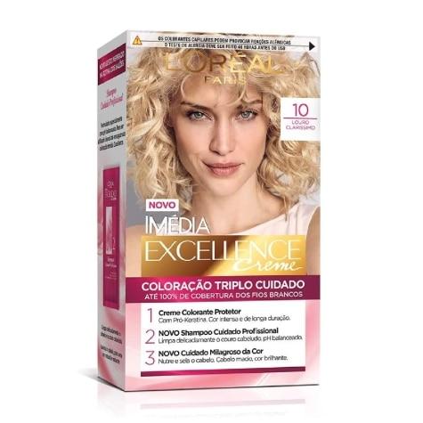 Tintura Imédia L'Oréal Paris Excellence Creme 10 Louro Claríssimo 179ml - Imagem 1