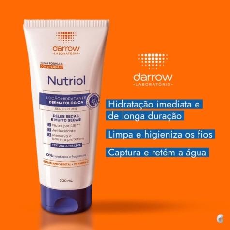 Loção Hidratante Darrow Nutriol Sem Perfume Corpo 200ml - Imagem 3
