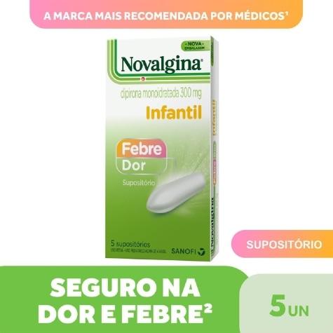 Novalgina 300mg Infantil 5 Supositórios - Imagem 2