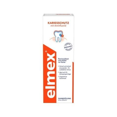 Enxaguante Bucal Elmex Anticáries Menta Zero Alcool 400ml - Imagem 1