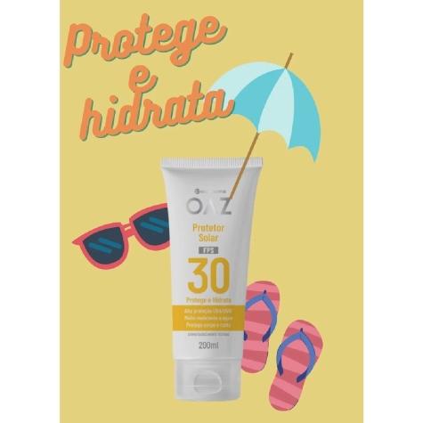 Protetor Solar Facial e Corporal OAZ FPS30 200ml - Imagem 2