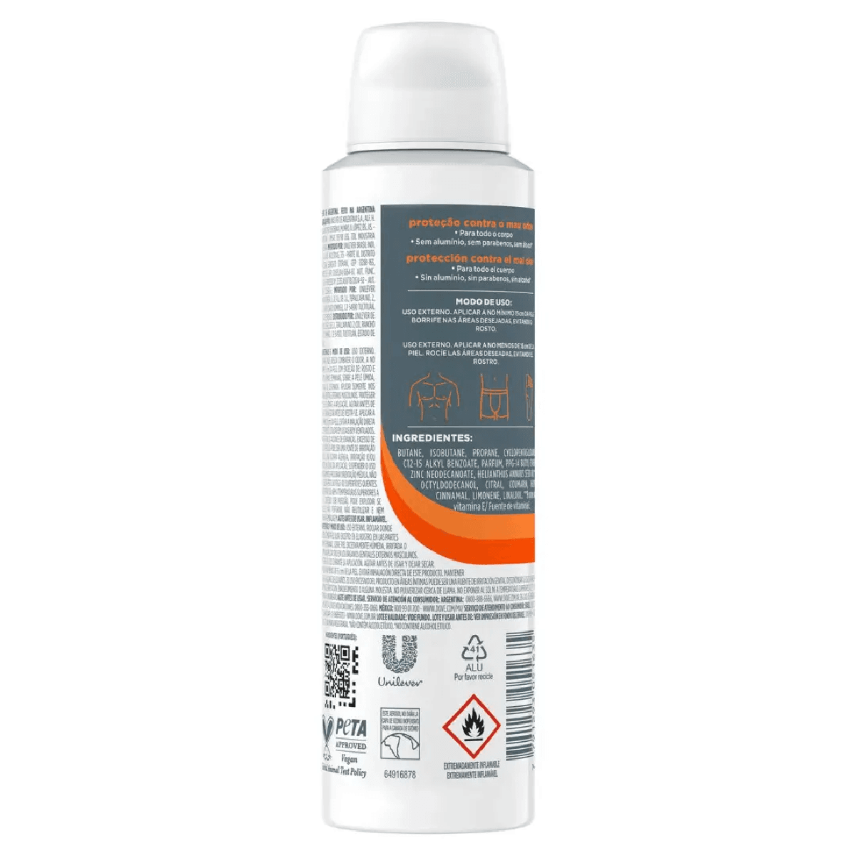 Desodorante Aerossol Dove Men+Care All Body Deo Manteiga de Karité & Cedro 150ml - Imagem 2