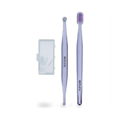 Kit Escovas Ortodônticas Cônico Bitufo + 6 Refis Interdentais - Imagem 2
