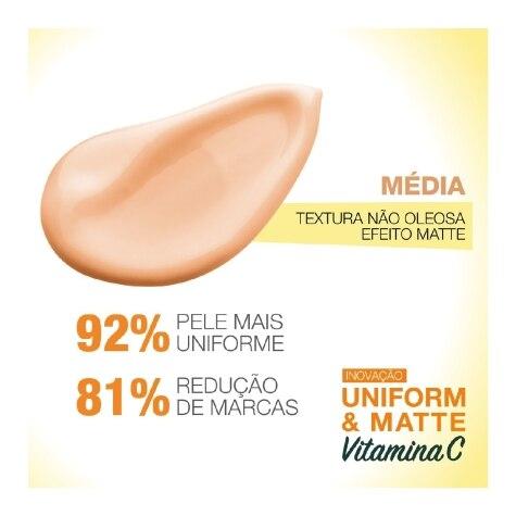 Protetor Solar Facial Garnier SkinActive Uniform & Matte Vitamina C FPS50 Cor Média 40g - Imagem 3