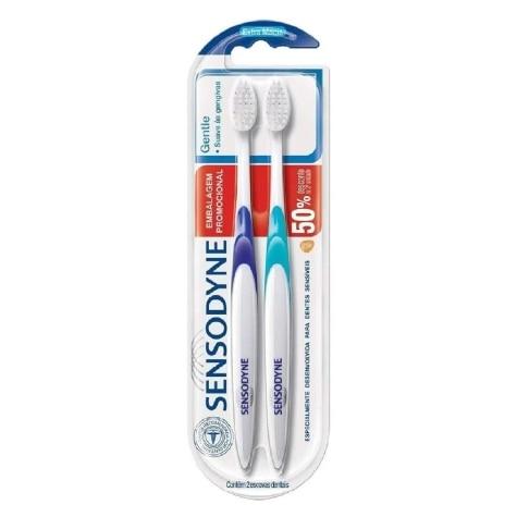 Escova Dental Sensodyne Gentle Extra Macia 2 Unidades Preço Especial - Imagem 1