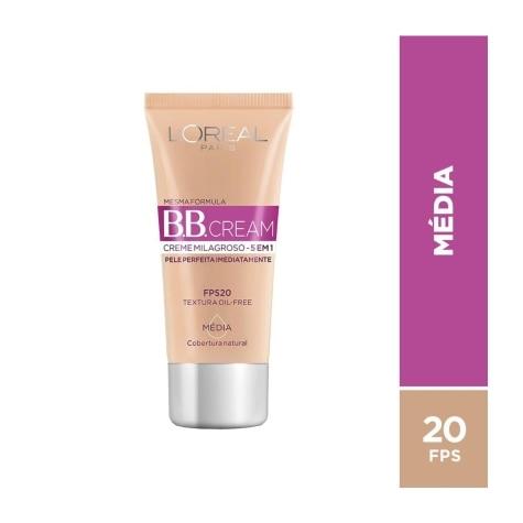 Base Facial BB Cream L'oréal Paris 5 em 1 Média FPS20 30ml - Imagem 2