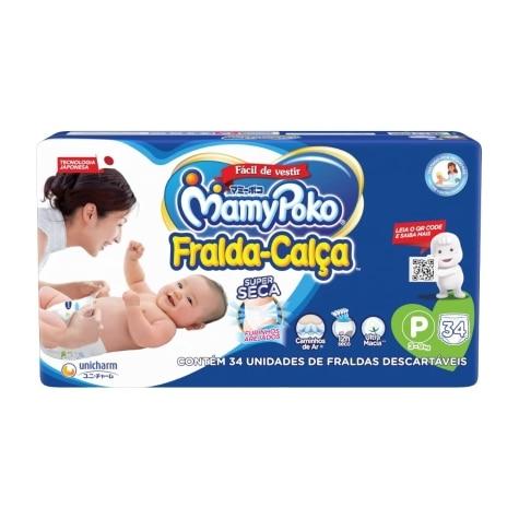 Fralda Calça MamyPoko Super Seca P 34 Unidades - Imagem 1