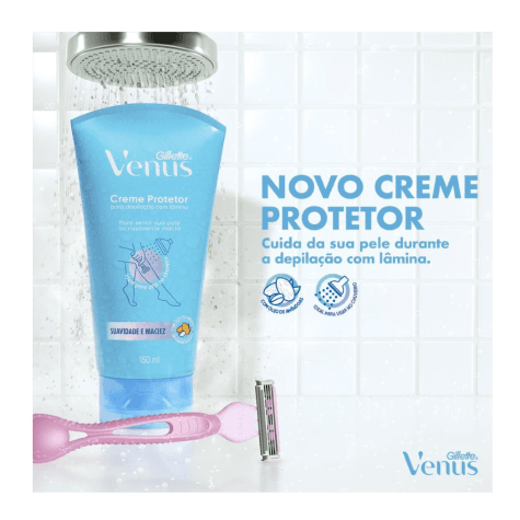 Creme Protetor para Depilação Gillette Venus Suavidade e Maciez 150ml - Imagem 2