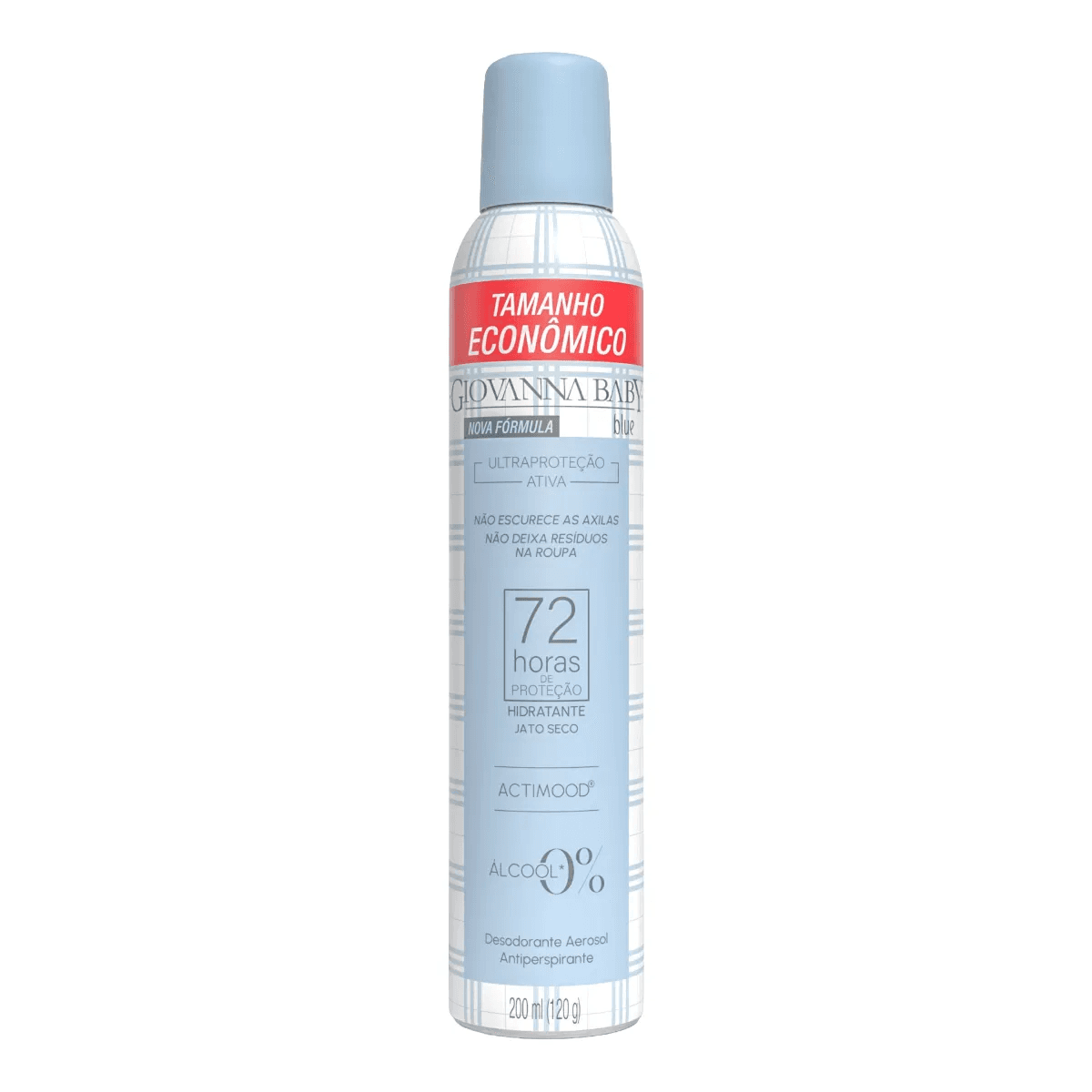 Desodorante Aerossol Giovanna Baby Blue 72h 200ml - Imagem 1
