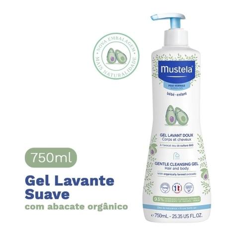 Gel de Banho Mustela Bebê Corpo e Cabelo 750ml - Imagem 2
