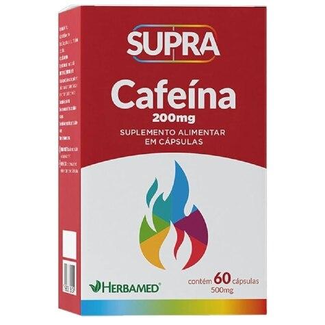 Supra Cafeína 200mg Herbamed 60 Cápsulas - Imagem 1