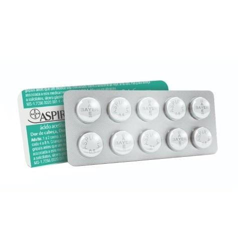 Aspirina 500mg 10 Comprimidos - Imagem 1