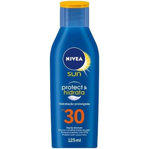 Protetor Solar Facial e Corporal Nivea Sun Protect & Hidrata FPS30 125ml - Imagem 1