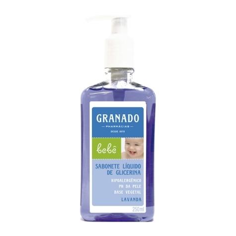 Sabonete de Glicerina Líquido Granado Bebê Lavanda 250ml - Imagem 1