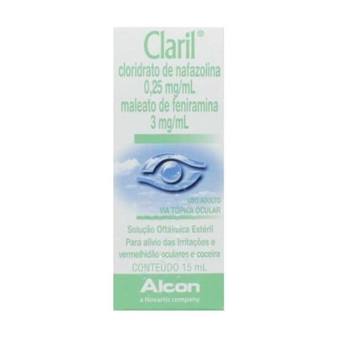 Claril 0,25mg + 3mg Solução Oftálmica 15ml - Imagem 1
