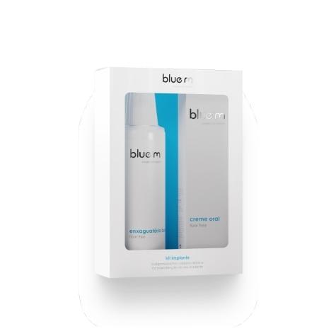 Combo Blue M Higiene Bucal Flúor Free 250ml + Creme Oral 75ml - Imagem 1
