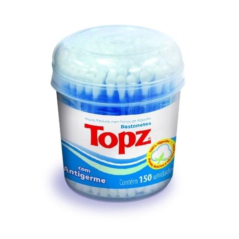 Hastes Flexíveis Topz Bastonetes Pote 150 Unidades - Imagem 1