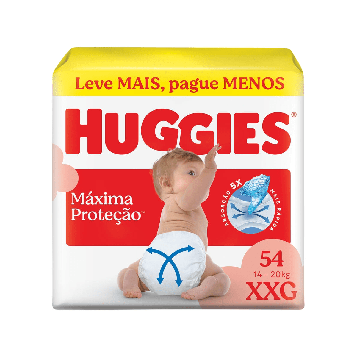 Fralda Huggies Supreme Care XXG 54 Unidades - Imagem 1