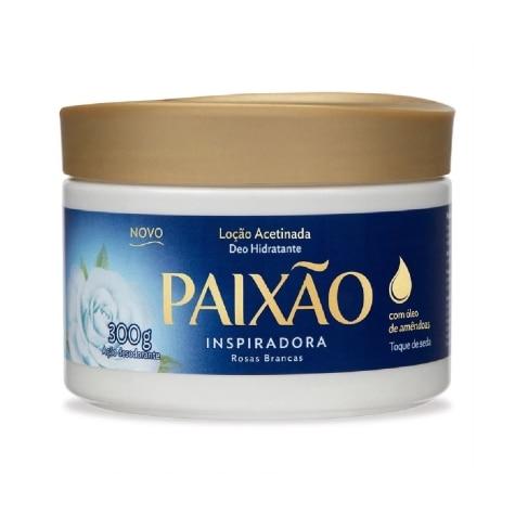 Loção Acetinada Deo Hidratante Paixão Inspiradora Rosas Brancas 300g - Imagem 1
