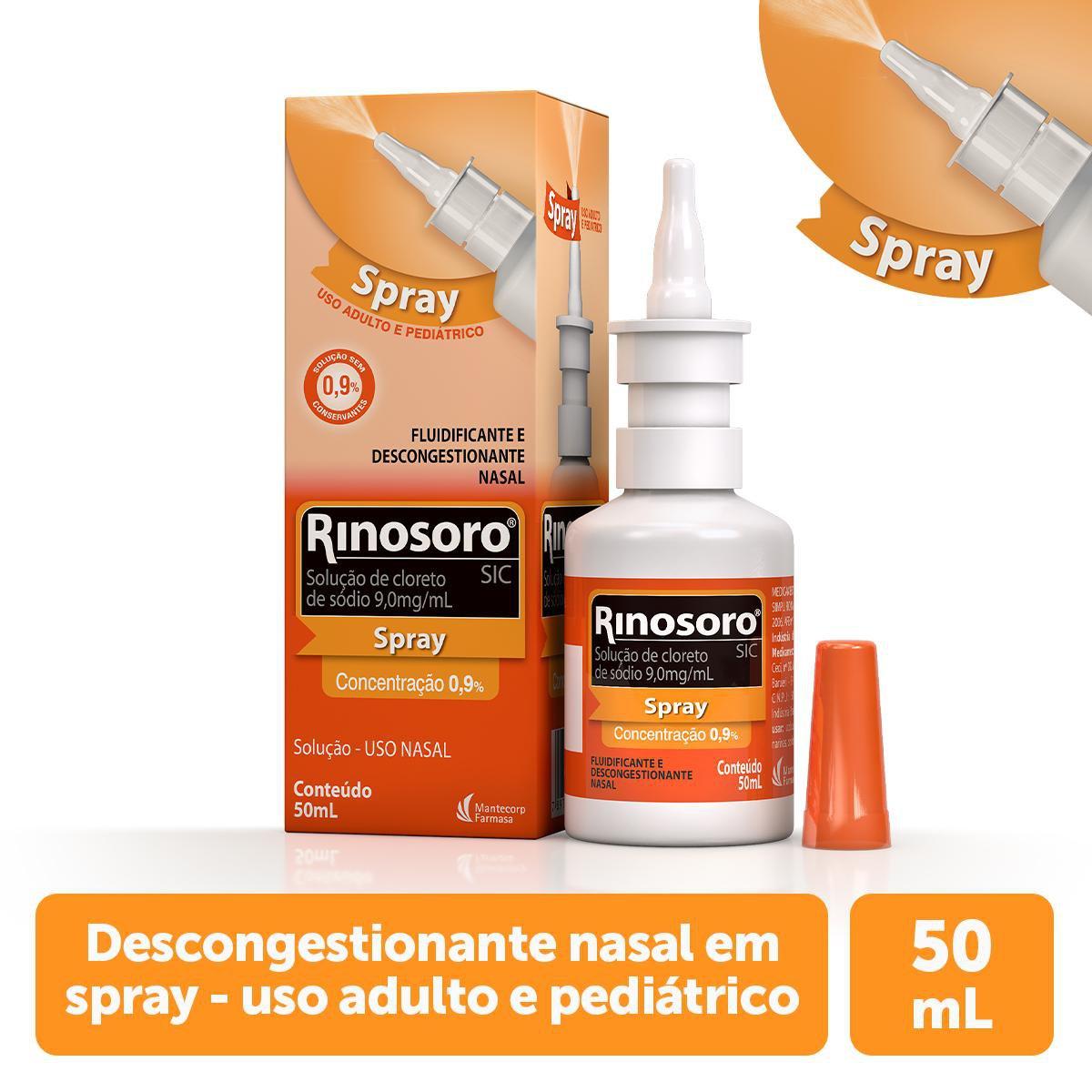Rinosoro Sic 0,9% Descongestionante Spray Nasal 50ml - Imagem 1