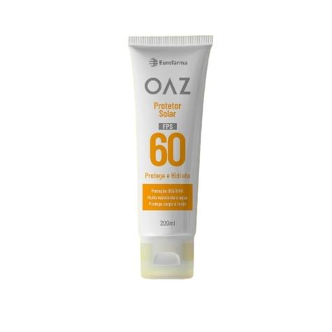 Protetor Solar Facial e Corporal OAZ FPS60 200ml - Imagem 1