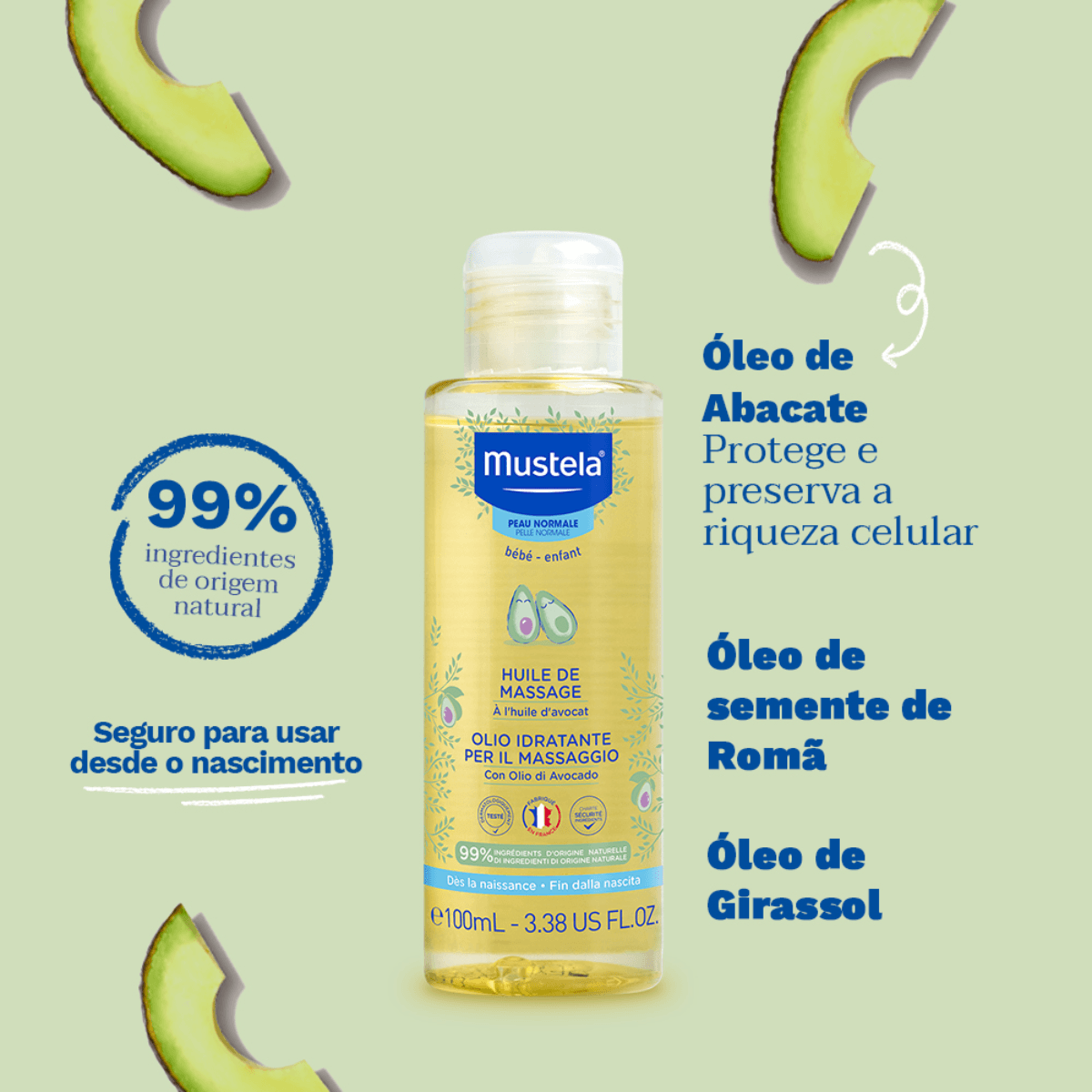 Óleo de Massagem Mustela Bebê 100ml - Imagem 4