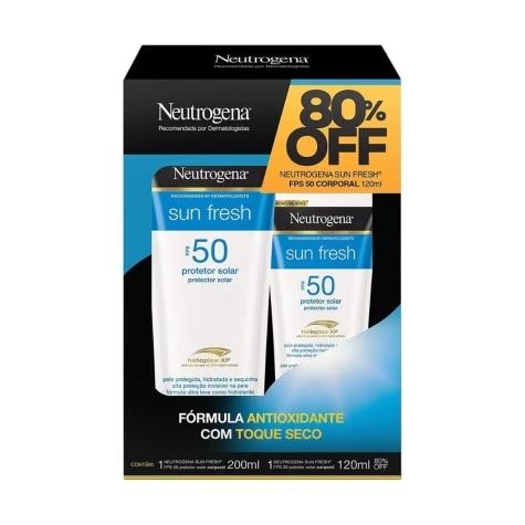 Kit Neutrogena Sun Fresh FPS50 200ml + 120ml - Imagem 1