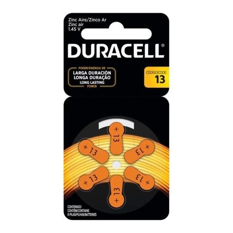 Pilha Auditiva Duracell nº 13 6 Unidades - Imagem 1