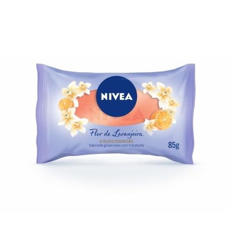 Sabonete de Glicerina Barra Nivea Flor de Laranjeira & Óleos Essenciais 85g - Imagem 1