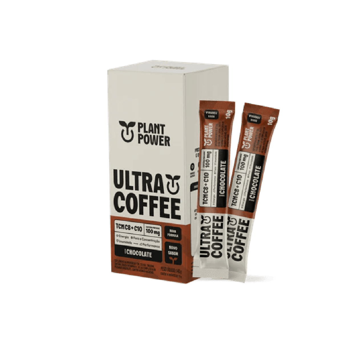 Ultracoffee Plant Power Chocolate 10g - Imagem 1