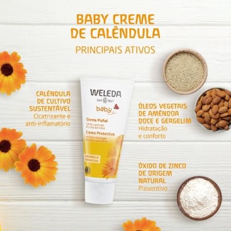 Creme Preventivo de Assaduras Weleda Baby Calêndula 30ml - Imagem 5