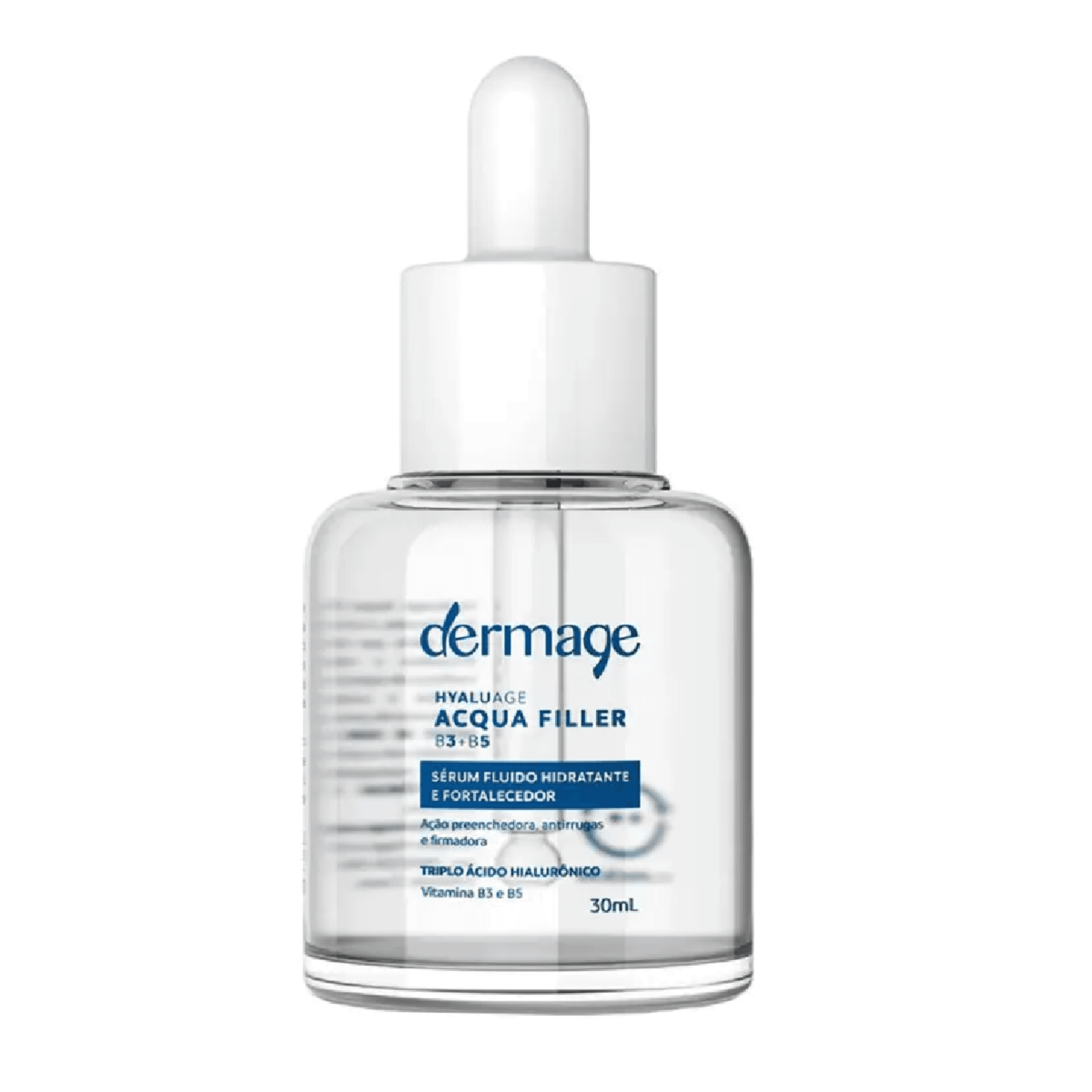Sérum Facial Hidratante Fortalecedor Dermage Hyaluage Acqua Filler B3 + B5 30ml - Imagem 1