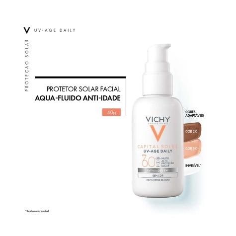 Protetor Solar Facial Vichy Capital Soleil UV-Age Daily FPS60 Cor 2.0 40g - Imagem 5