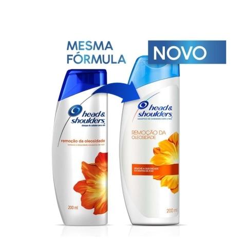 Shampoo Head & Shoulders Remoção da Oleosidade Cabelo Oleoso 200ml - Imagem 3
