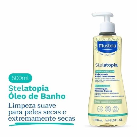Óleo de Banho Mustela Stelatopia 500ml - Imagem 2