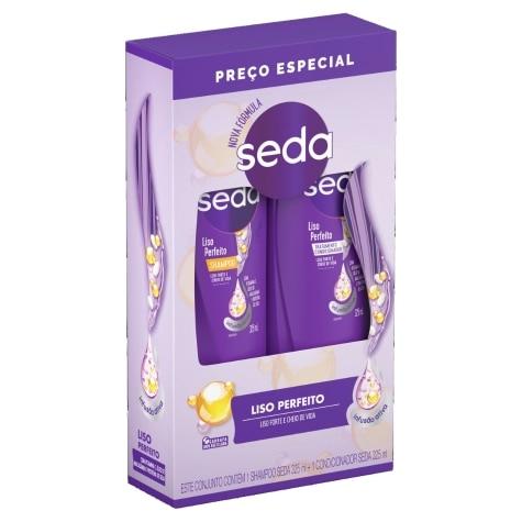 Kit Seda Liso Perfeito Anti-frizz Shampoo 325ml + Condicionador 325ml - Imagem 2