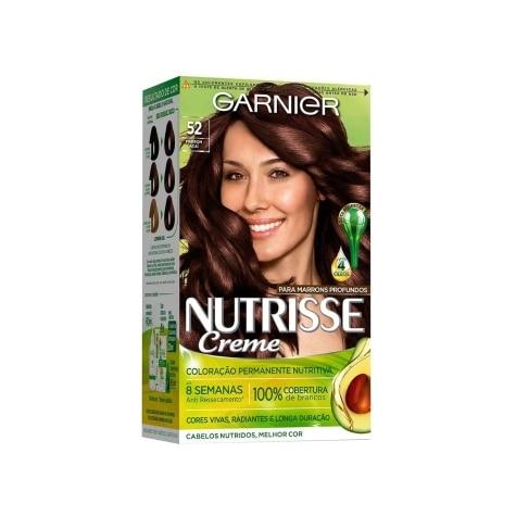 Tintura Nutrisse Garnier Creme 52 Marrom Açaí 137ml - Imagem 1