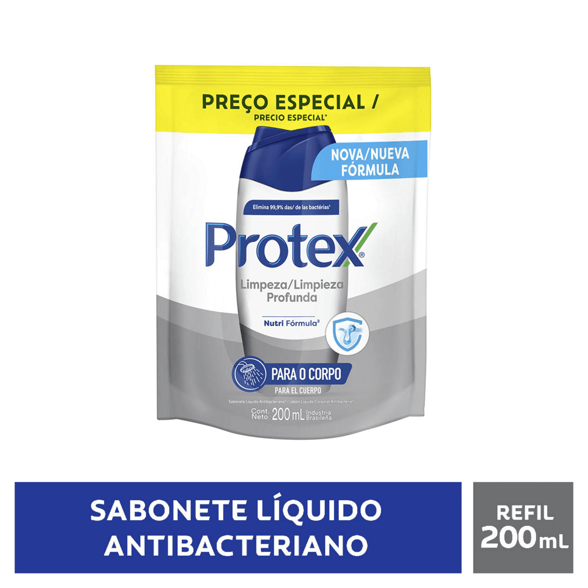 Sabonete Líquido Antibacteriano Protex Limpeza Profunda Refil 200ml - Imagem 3