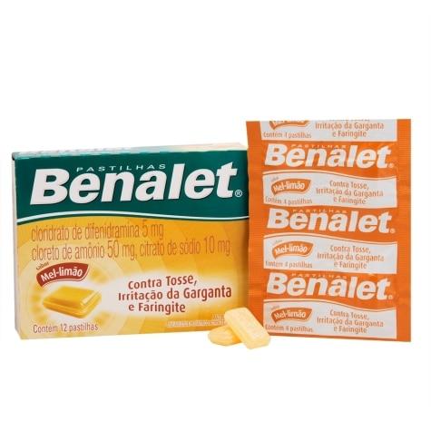Benalet Mel e Limão 12 Pastilhas - Imagem 2