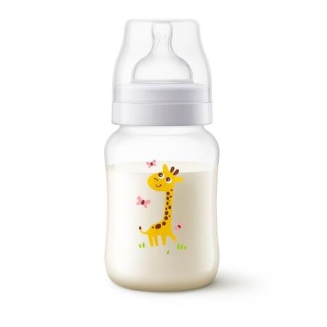 Mamadeira Avent Anti-Colic Girafa 1m+ 260ml - Imagem 1