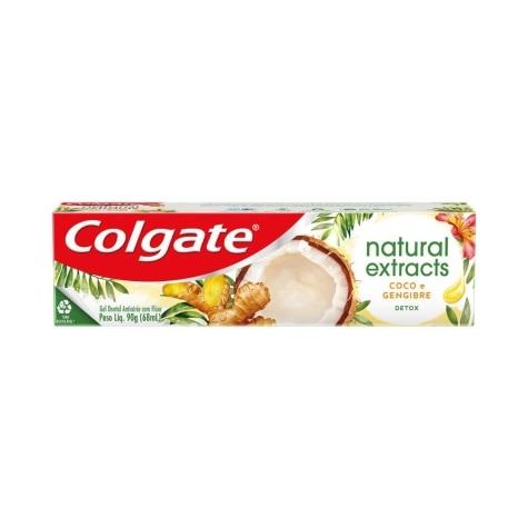 Creme Dental Colgate Natural Extracts Detox Coco e Gengibre 90g - Imagem 1