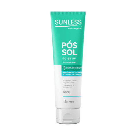 Loção Corporal Pós Sol Sunless Aloe Vera e Camomila 120g - Imagem 1
