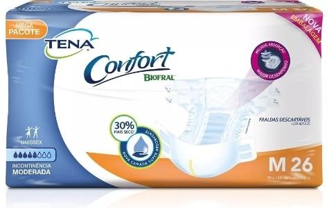 Fralda Geriátrica Tena Confort Mega M 26 Unidades - Imagem 1