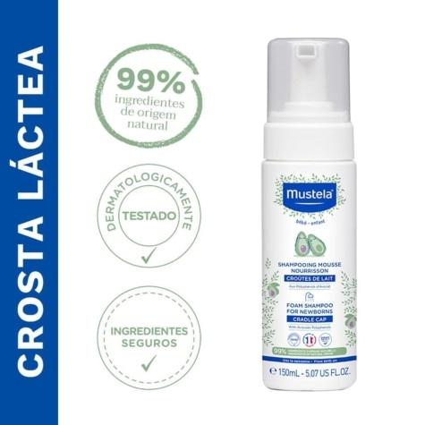 Shampoo Mustela Mousse Recém Nascido 150ml - Imagem 4