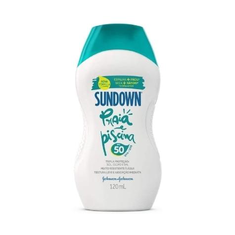 Protetor Solar Corporal Sundown Praia e Piscina FPS50 Loção 120ml - Imagem 1