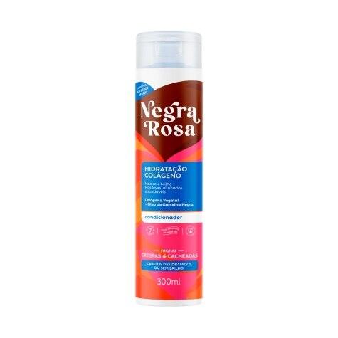 Condicionador Negra Rosa Hidratação Colágeno Cabelo Cacheado, Crespos e Ondulados 300ml - Imagem 1