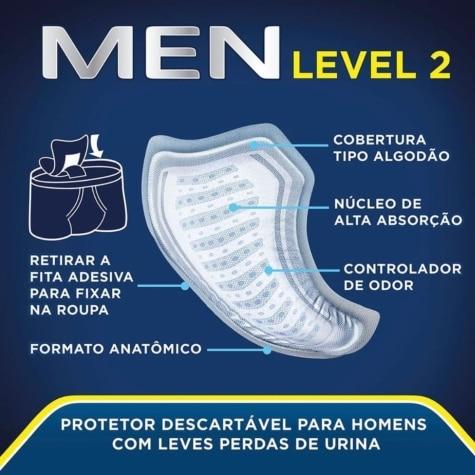 Absorvente Masculino para Incontinência Urinária Tena Men Médio Leve 10 Pague 9 - Imagem 3