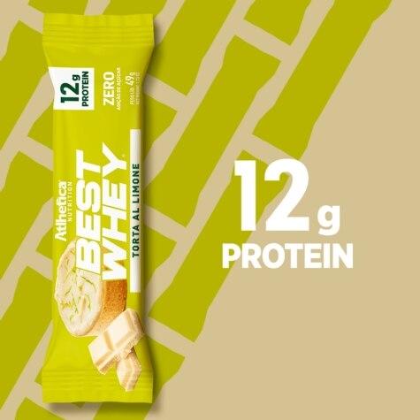 Barra Proteica Atlhetica Nutrition Best Whey Sabor Torta Al Limone 49g - Imagem 3